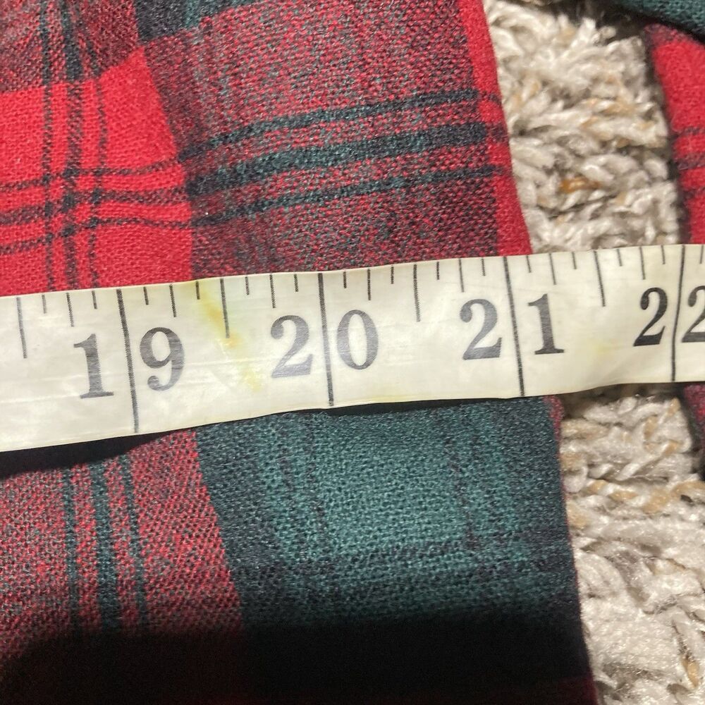 Pendleton Lodge Shirt Mens Medium Red Wool Flannel Button Up Boyd Tartan Plaid - Picture 4 of 6